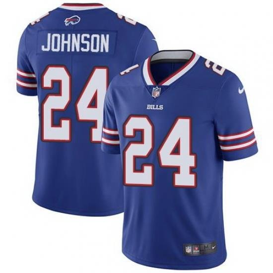 Nike Bills 24 Taron Johnson Royal Vapor Untouchable Limited Jersey