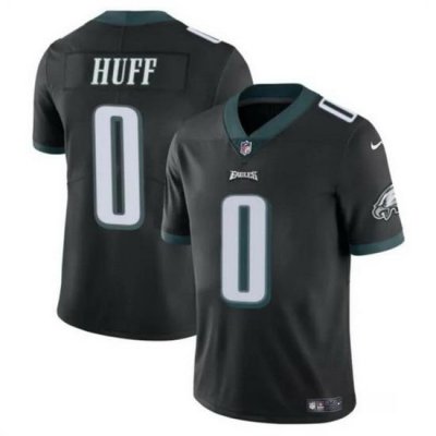 Men Philadelphia Eagles 0 Bryce Huff Black Vapor Untouchable Limited Stitched Football Jersey