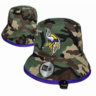 Minnesota Vikings Salute To Service Stitched Bucket Fisherman Hats 067