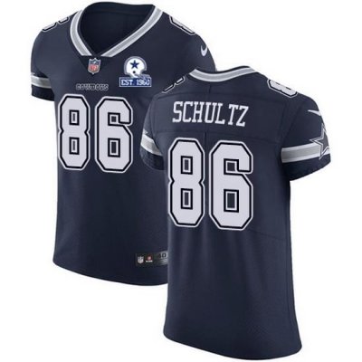 Nike Cowboys 86 Dalton Schultz Navy Blue Team Color Men Stitched With Established In 1960 Patch NFL Vapor Untouchable Elite Jersey