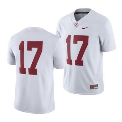 Alabama Crimson Tide Men's White Game Nike Jersey