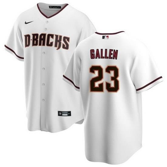 Men Arizona Diamondbacks 23 Zac Gallen White Cool Base Stitched Baseball Jersey