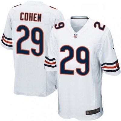 Mens Nike Chicago Bears 29 Tarik Cohen Game White NFL Jersey