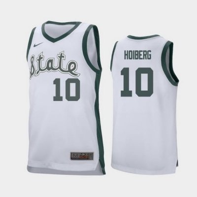 Michigan State Spartans Jack Hoiberg White Retro Replica Men'S Jersey