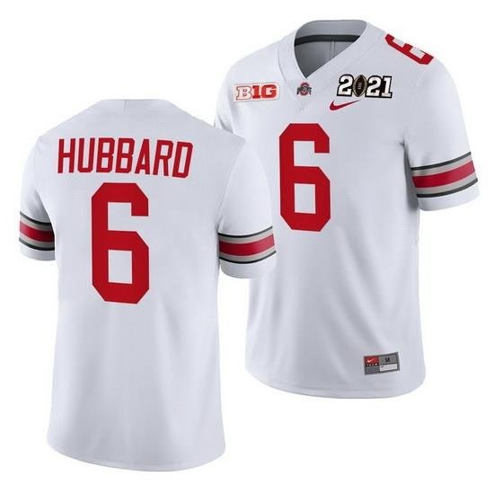 Ohio State Buckeyes Sam Hubbard White 2021 Sugar Bowl Champions College Football Playoff College Football Playoff Jersey 0