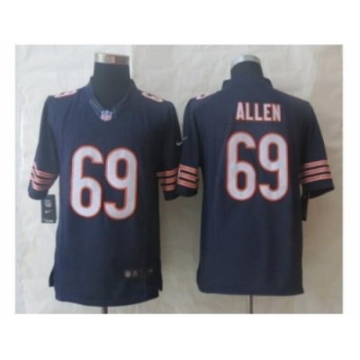 Nike Chicago Bears 69 Jared Allen Blue Limited NFL Jersey