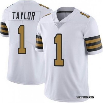 Men New Orleans Saints 1 Alontae Taylor Color Rush Jersey