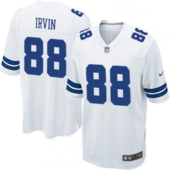 Mens Nike Dallas Cowboys 88 Michael Irvin Game White NFL Jersey