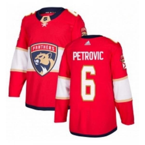 Youth Adidas Florida Panthers 6 Alex Petrovic Authentic Red Home NHL Jersey