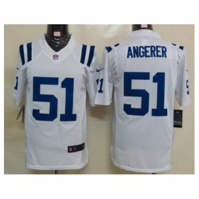 Nike Indianapolis Colts 51 Pat Angerer White Limited NFL Jersey