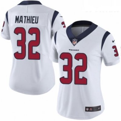 Womens Nike Houston Texans 32 Tyrann Mathieu White Vapor Untouchable Elite Player NFL Jersey