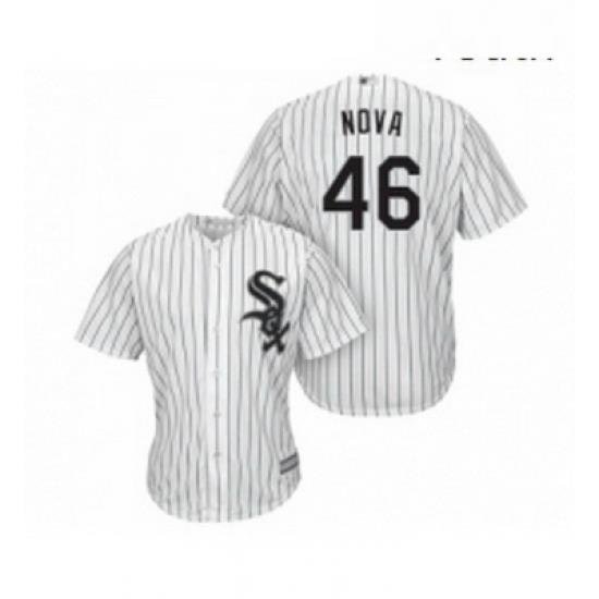 Youth Chicago White Sox 46 Ivan Nova Replica White Home Cool Base Baseball Jersey