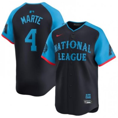 Men National League 4 Ketel Marte Navy 2024 All Star Limited Stitched Baseball Jersey