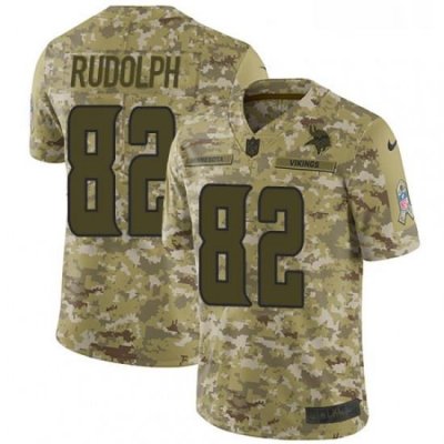 Youth Nike Minnesota Vikings 82 Kyle Rudolph Limited Camo 2018 Salute to Service NFL Jersey