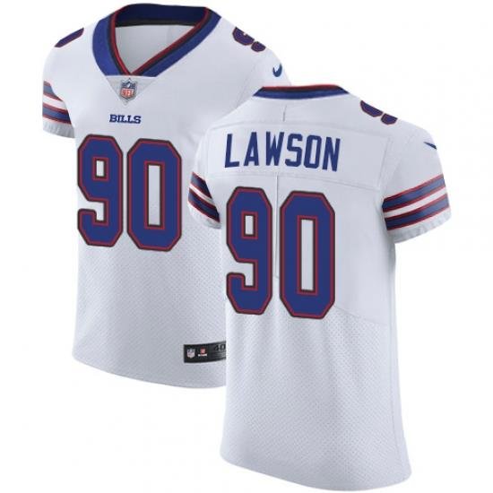 Nike Bills #90 Shaq LaWson White Mens Stitched NFL Vapor Untouchable Elite Jersey