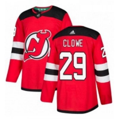 Youth Adidas New Jersey Devils 29 Ryane Clowe Authentic Red Home NHL Jersey