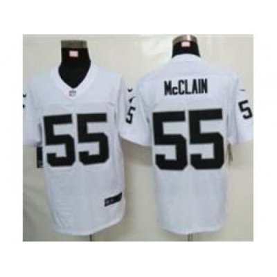 Nike Oakland Raiders 55 Rolando McClain White Elite NFL Jersey