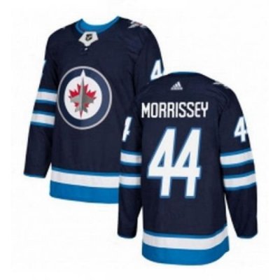 Mens Adidas Winnipeg Jets 44 Josh Morrissey Premier Navy Blue Home NHL Jersey