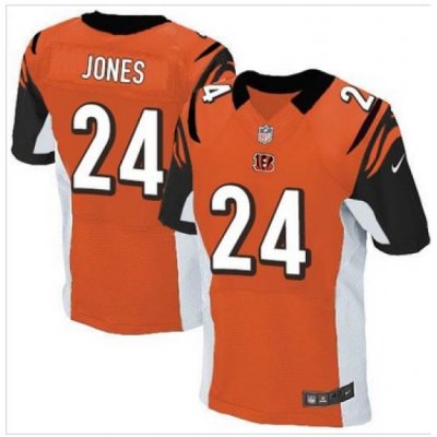 Nike Cincinnati Bengals #24 Adam Jones Orange Alternate Mens Stitched NFL Elite Jersey