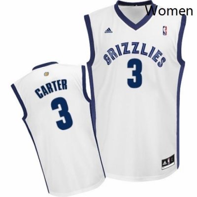 Womens Adidas Memphis Grizzlies 3 Jevon Carter Swingman White Home NBA Jersey