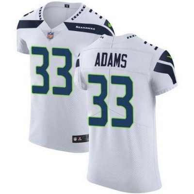 Nike Seahawks 33 Jamal Adams White Men Stitched NFL New Elite Jersey