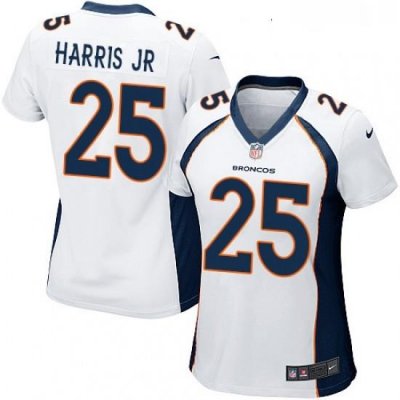 Womens Nike Denver Broncos 25 Chris Harris Jr Game White NFL Jersey