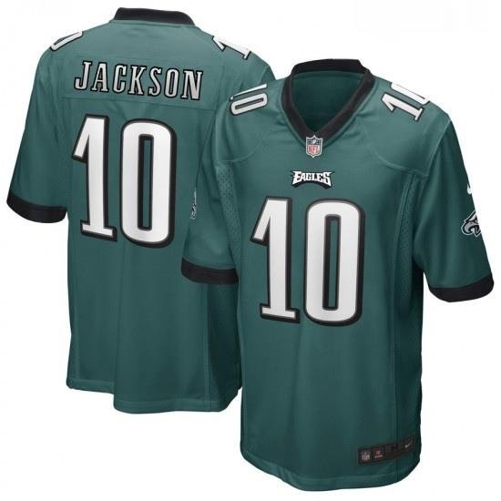 Mens Philadelphia Eagles 10 DeSean Jackson Midnight Green Nike Game Jerse