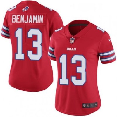 Womens Nike Buffalo Bills 13 Kelvin Benjamin Limited Red Rush Vapor Untouchable NFL Jersey