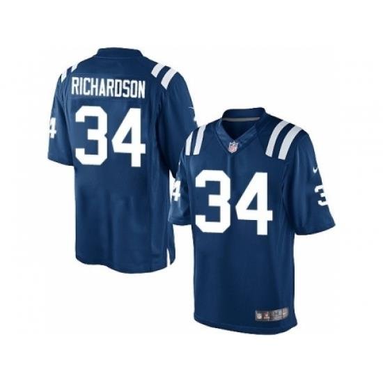 Nike Indianapolis Colts 34 Trent Richardson Blue Limited NFL Jersey