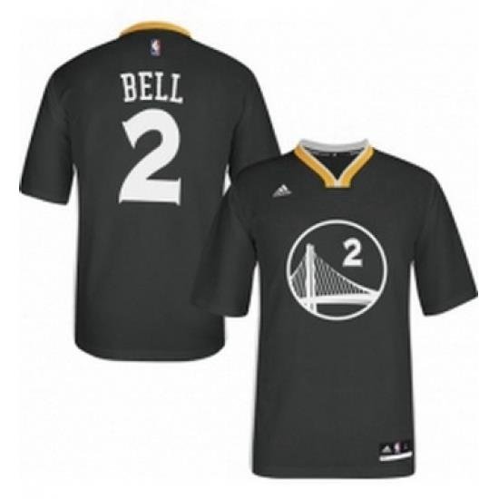 Youth Adidas Golden State Warriors 2 Jordan Bell Authentic Black Alternate NBA Jersey