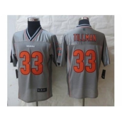 Nike Chicago Bears 33 Charles Tillman Grey Elite Vapor NFL Jersey