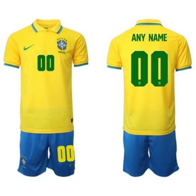 Men FIFA 2022 Brazil Soccer Jersey Customized 067