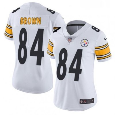 Womens Nike Pittsburgh Steelers 84 Antonio Brown Elite White NFL Jersey