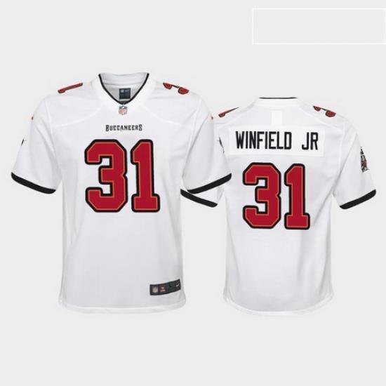 youth antoine winfield jr. tampa bay buccaneers white game jersey