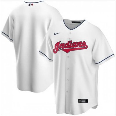 Men Cleveland Indians Nike White Blank Jersey