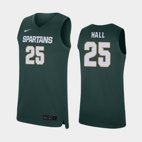 Michigan State Spartans Malik Hall Green Replica Men'S Jersey