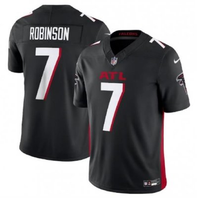 Men Atlanta Falcons 7 Bijan Robinson Black 2023 F U S E  Vapor Untouchable Limited Stitched Football Jersey