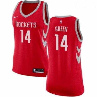 Womens Nike Houston Rockets 14 Gerald Green Authentic Red NBA Jersey Icon Edition