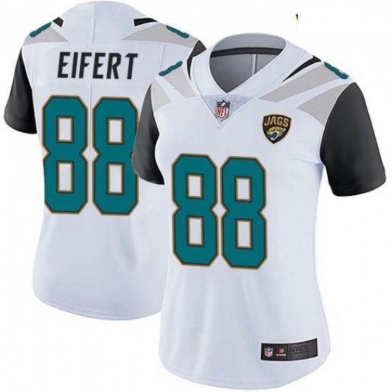 Women Nike Jaguars 88 Tyler Eifert Vapor Untouchable Limited Jersey White