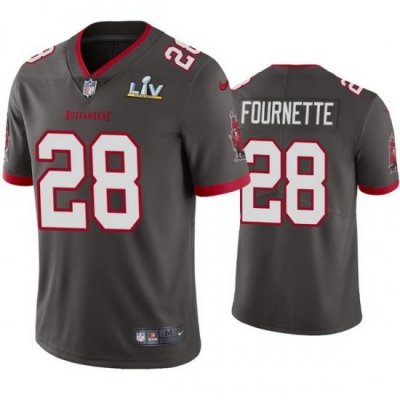 Men Leonard Fournette Buccaneers Pewter Super Bowl Lv Vapor Limited Jersey