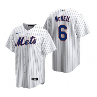 Mens Nike NeW York Mets 6 Jeff McNeil White 2020 Home Stitched Baseball Jersey