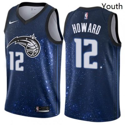 Youth Nike Orlando Magic 12 Dwight Howard Swingman Blue NBA Jersey City Edition