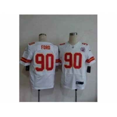 Nike Kansas City Chiefs 90 Dee Ford White Elite NFL Jersey