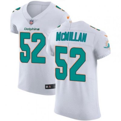 Nike Dolphins #52 Raekwon McMillan White Mens Stitched NFL Vapor Untouchable Elite Jersey