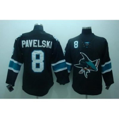 San Jose Sharks 8 Joe pavelski black jerseys