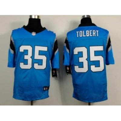 Nike Carolina Panthers 35 Mike Tolbert blue Elite NFL Jersey