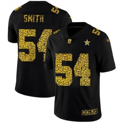 Dallas Cowboys 54 Jaylon Smith Men Nike Leopard Print Fashion Vapor Limited NFL Jersey Black