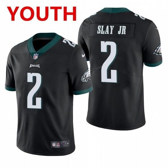 youth philadelphia eagles 2 darius slay jr  black vapor limited Nike jersey