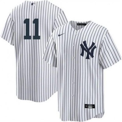 Men NeW York Yankees 11 Anthony Volpe White Cool Base Stitched Baseball Jersey