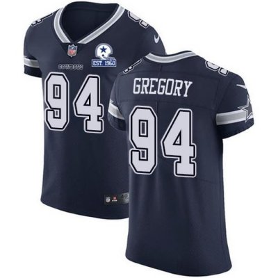 Nike Cowboys 94 Randy Gregory Navy Blue Team Color Men Stitched With Established In 1960 Patch NFL Vapor Untouchable Elite Jersey